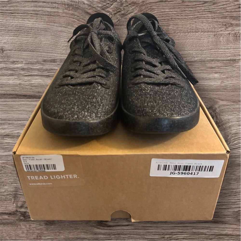 Allbirds Mens Wool Piper Raven (Black)
